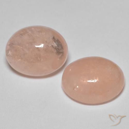 Gemme di Morganite Rosa salmone naturale da 10.68 ct, Ovale, Traslucido