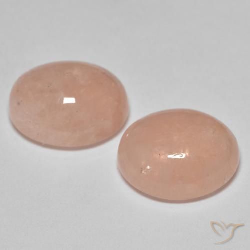 Gemme di Morganite Rosa salmone naturale da 10.68 ct, Ovale, Traslucido