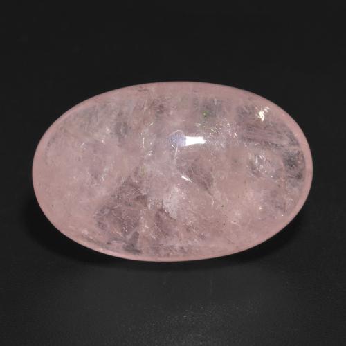 Morganite rosa medio naturale da 13,64 ct, taglio ovale, traslucido