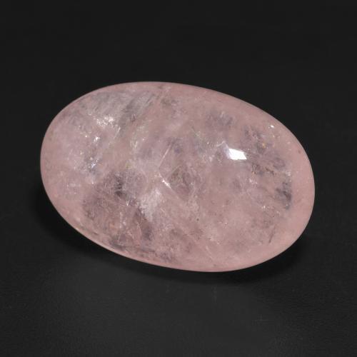 Morganite rosa medio naturale da 13,64 ct, taglio ovale, traslucido
