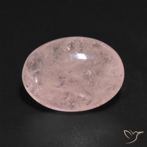 5.66ct Naturale Rosa corallo Morganite, Ovale, Traslucido