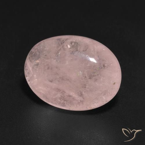 Morganite Rosa corallo naturale da 5.66 ct, Ovale, Traslucido