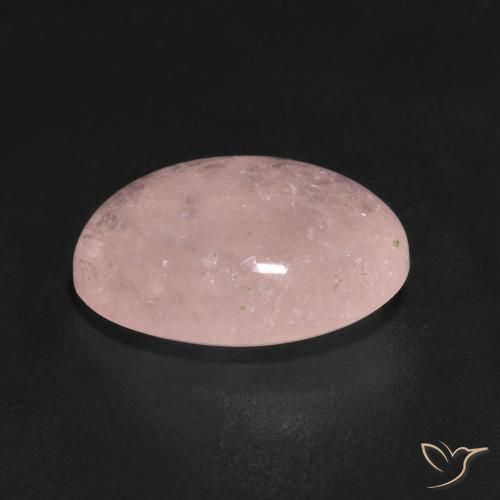 Morganite Rosa corallo naturale da 5.66 ct, Ovale, Traslucido