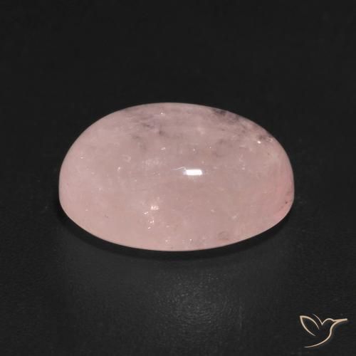 Morganite Rosa rosa naturale da 6.03 ct, Ovale, Traslucido