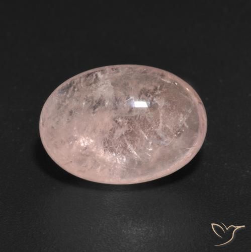 5.07ct Naturale rosa fenicottero Morganite, Ovale, Trasparente