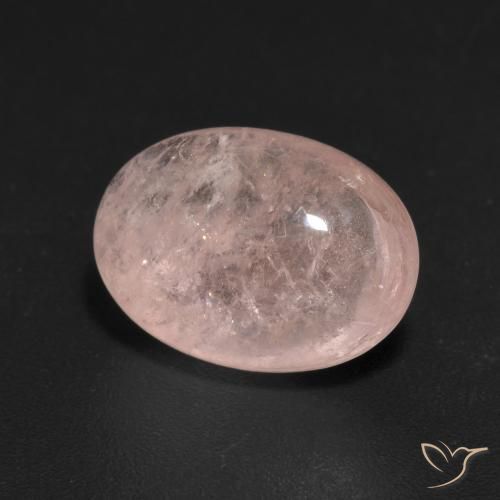 Morganite rosa fenicottero naturale da 5.07 ct, Ovale, Trasparente