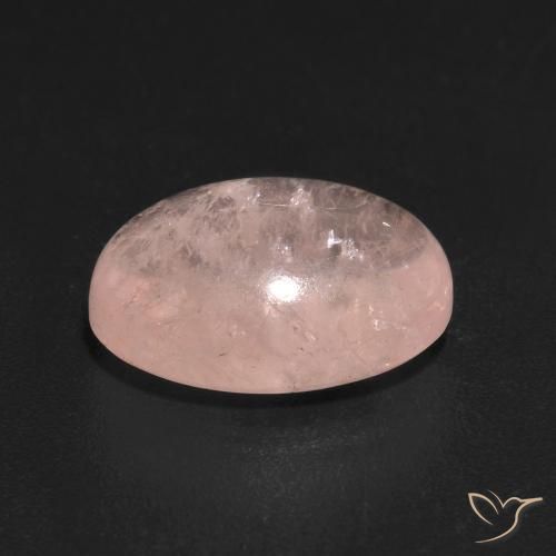 Morganite rosa fenicottero naturale da 5.07 ct, Ovale, Trasparente