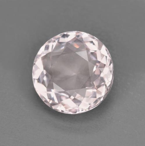 Morganite rosa fenicottero naturale da 1.29 ct, Taglio rotondo, VVS-VS