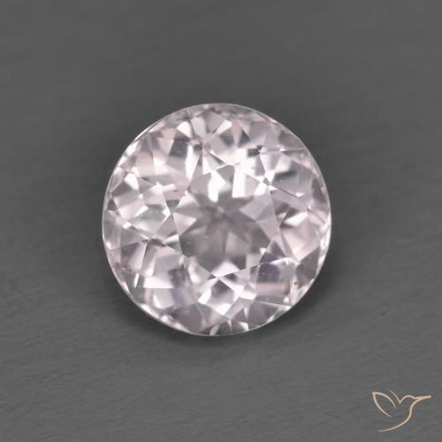 1.34ct Naturale Rosa molto chiaro Morganite, Rotondo, VVS-VS