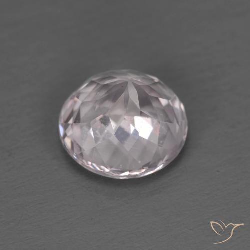Morganite Rosa molto chiaro naturale da 1.34 ct, Rotondo, VVS-VS