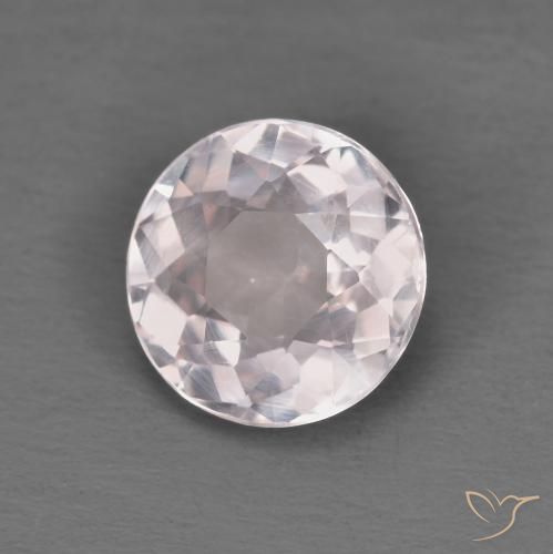Morganite Rosa chiaro naturale da 1.09 ct, Rotondo, VVS-VS