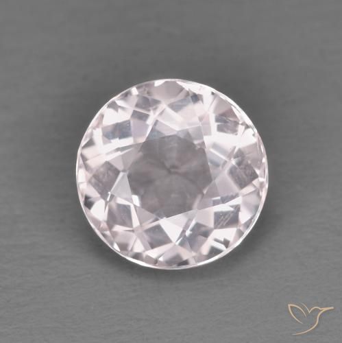 1.24ct Naturale Rosa chiaro Morganite, Rotondo, VVS-VS