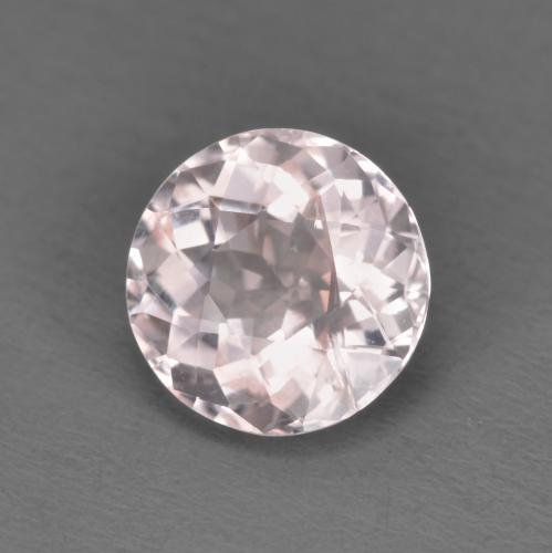 Morganite Rosa chiaro naturale da 1.19 ct, Taglio rotondo, VS