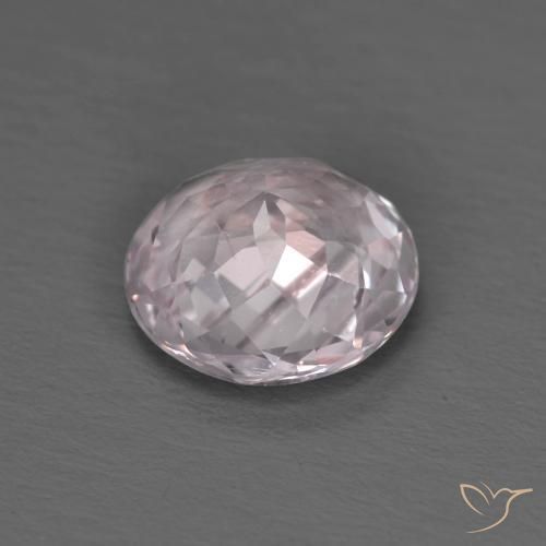 Morganite Rosa molto chiaro naturale da 1.24 ct, Rotondo, VS-SI