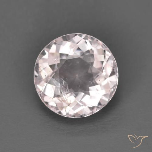 1.43ct Naturale Rosa chiaro Morganite, Rotondo, VS-SI