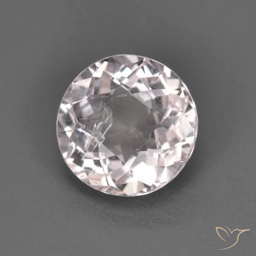 Morganite Rosa chiaro naturale da 1.43 ct, Rotondo, VS-SI