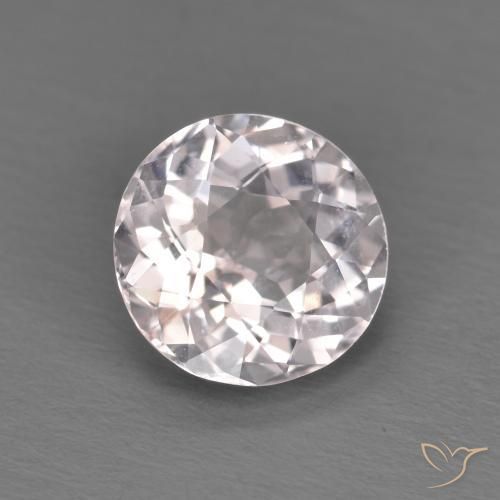 Morganite Rosa Molto Chiaro naturale da 1.35 ct, Rotondo, VS
