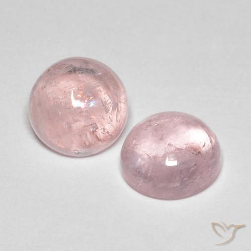 4.47ctw Naturale Rosa rosa Morganite, Rotondo, Trasparente