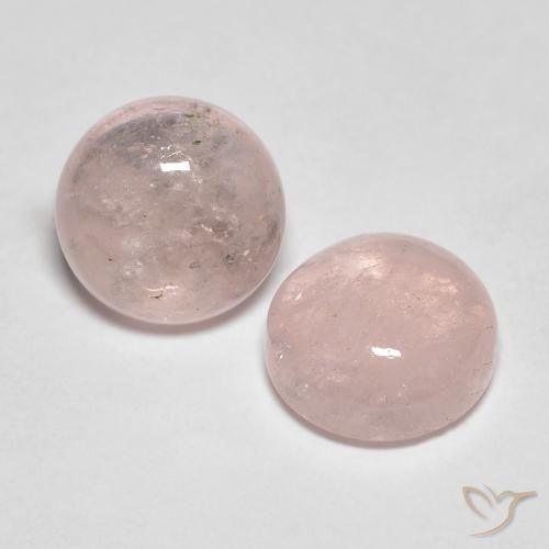 Gemme di Morganite Rosa medio naturale da 4.26 ct, Rotondo, Traslucido