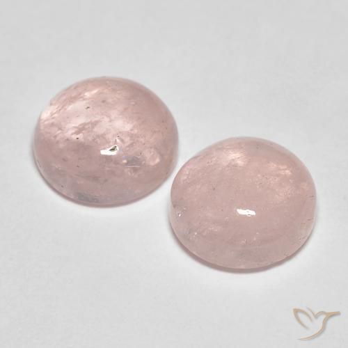 Gemme di Morganite Rosa medio naturale da 4.26 ct, Rotondo, Traslucido