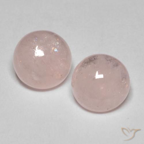Gemme di Morganite Rosa rosa naturale da 4.71 ct, Rotondo, Traslucido