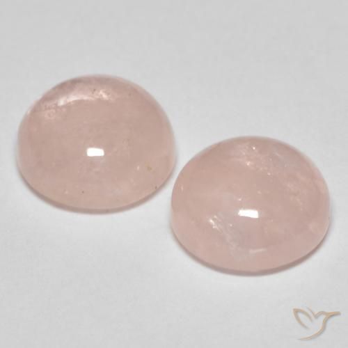 Gemme di Morganite Rosa medio naturale da 4.25 ct, Rotondo, Traslucido