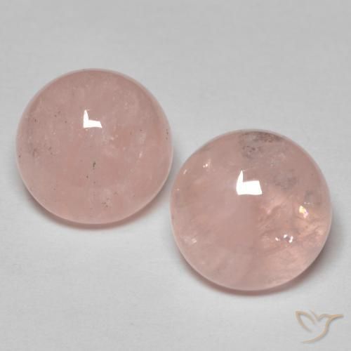 9.29ctw Naturale rosa fenicottero Morganite, Rotondo, Traslucido