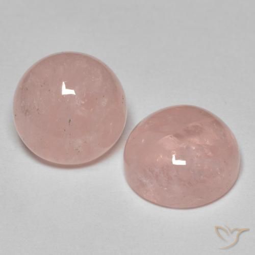 Gemme di Morganite rosa fenicottero naturale da 9.29 ct, Rotondo, Traslucido