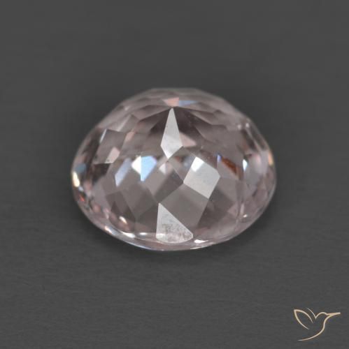 Morganite Rosa chiaro naturale da 1.20 ct, Rotondo, VS