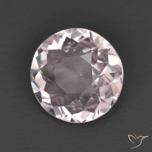 Morganite Rosa chiaro naturale da 1.16 ct, Rotondo, VVS