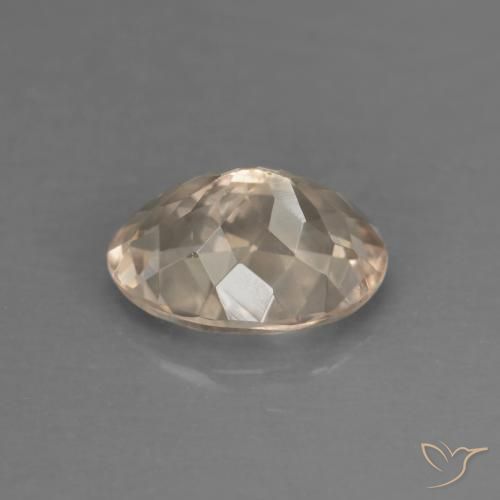 Morganite Rosa salmone naturale da 1.08 ct, Ovale, VVS-VS