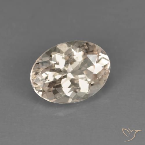 Morganite Rosa salmone naturale da 1.03 ct, Ovale, VVS-VS
