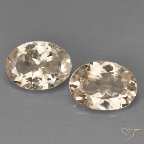 1.65ctw Naturale Rosa salmone Morganite, Ovale, VVS-VS