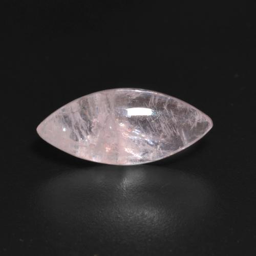 Morganite naturale rosa da 2,86 ct, marchesa, trasparente