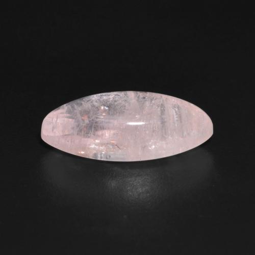 Morganite naturale rosa da 2,86 ct, marchesa, trasparente