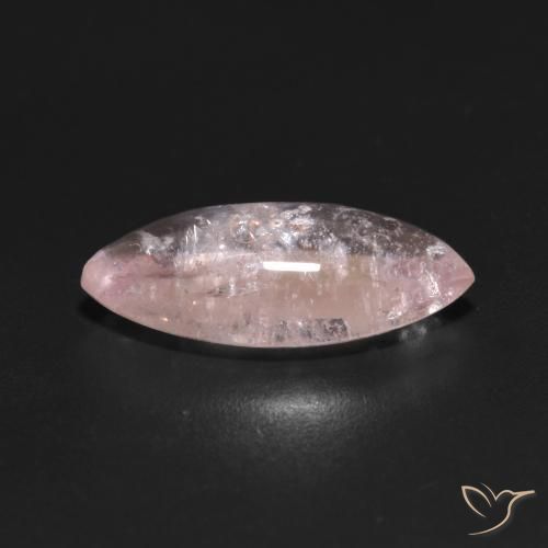 Morganite Rosa chiaro naturale da 3.86 ct, Taglio marquise, Trasparente