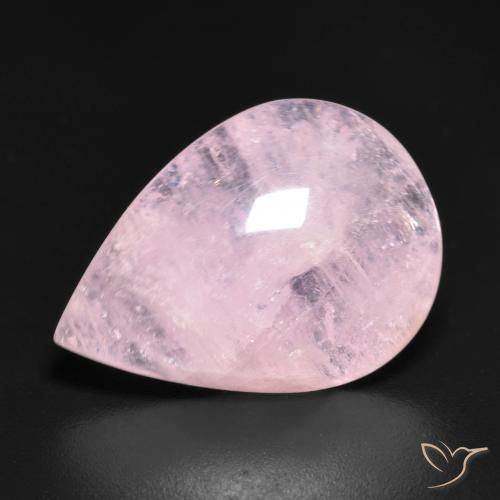 Morganite Rosa rosa naturale da 8.91 ct, Forma a pera, Traslucido