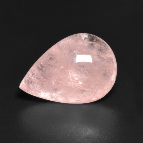Morganite naturale rosa da 4,46 ct, taglio a pera, traslucido