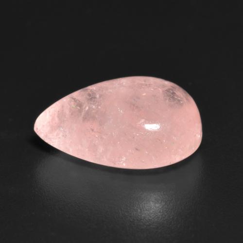 Morganite naturale rosa da 4,46 ct, taglio a pera, traslucido