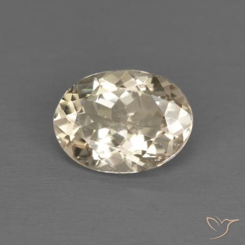 1.09ct Naturale Dorato chiaro Morganite, Ovale, VVS-VS