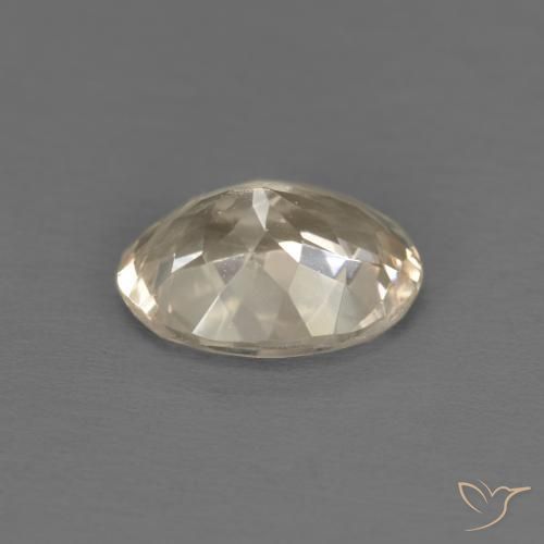 Morganite Dorato chiaro naturale da 1.09 ct, Ovale, VVS-VS