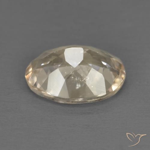 Morganite Color crema naturale da 1.18 ct, Ovale, VS