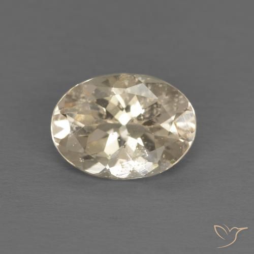 1.08ct Naturale Giallo chiaro Morganite, Ovale, VS