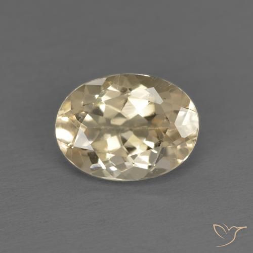 1.15ct Naturale Color crema Morganite, Ovale, VS