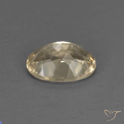 Morganite Color crema naturale da 1.15 ct, Ovale, VS