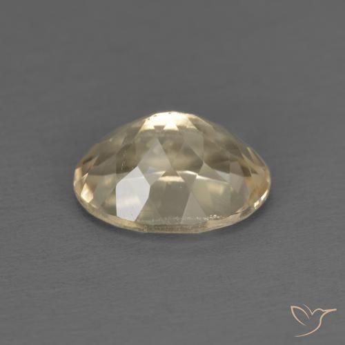 Morganite Dorato chiaro naturale da 1.29 ct, Ovale, VS