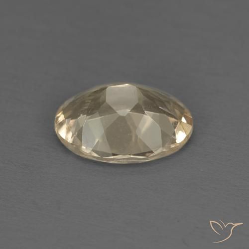 Morganite Dorato chiaro naturale da 1.02 ct, Ovale, VVS-VS