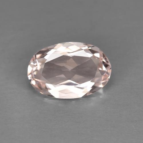 Morganite Rosa medio naturale da 0.84 ct, Taglio ovale, VVS-VS