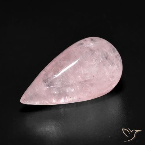 Morganite Rosa chiaro naturale da 7.68 ct, Forma a pera, Traslucido