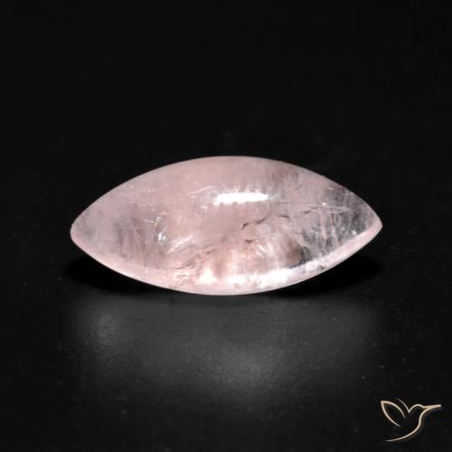 2.47ct Naturale Rosa corallo Morganite, Taglio marquise, Trasparente